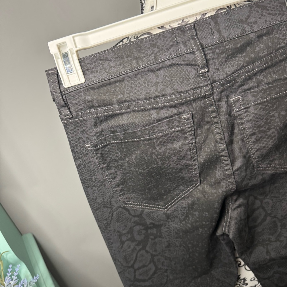 Nicole Miller Soho High Rise Skinny Snakeskin Jean Size 8 Boho Concert Festival - Picture 6 of 9